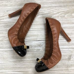 Tory Burch Brown Leather Heels